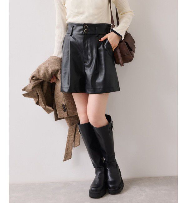 VIS「レザーショートパンツ」|チノ|