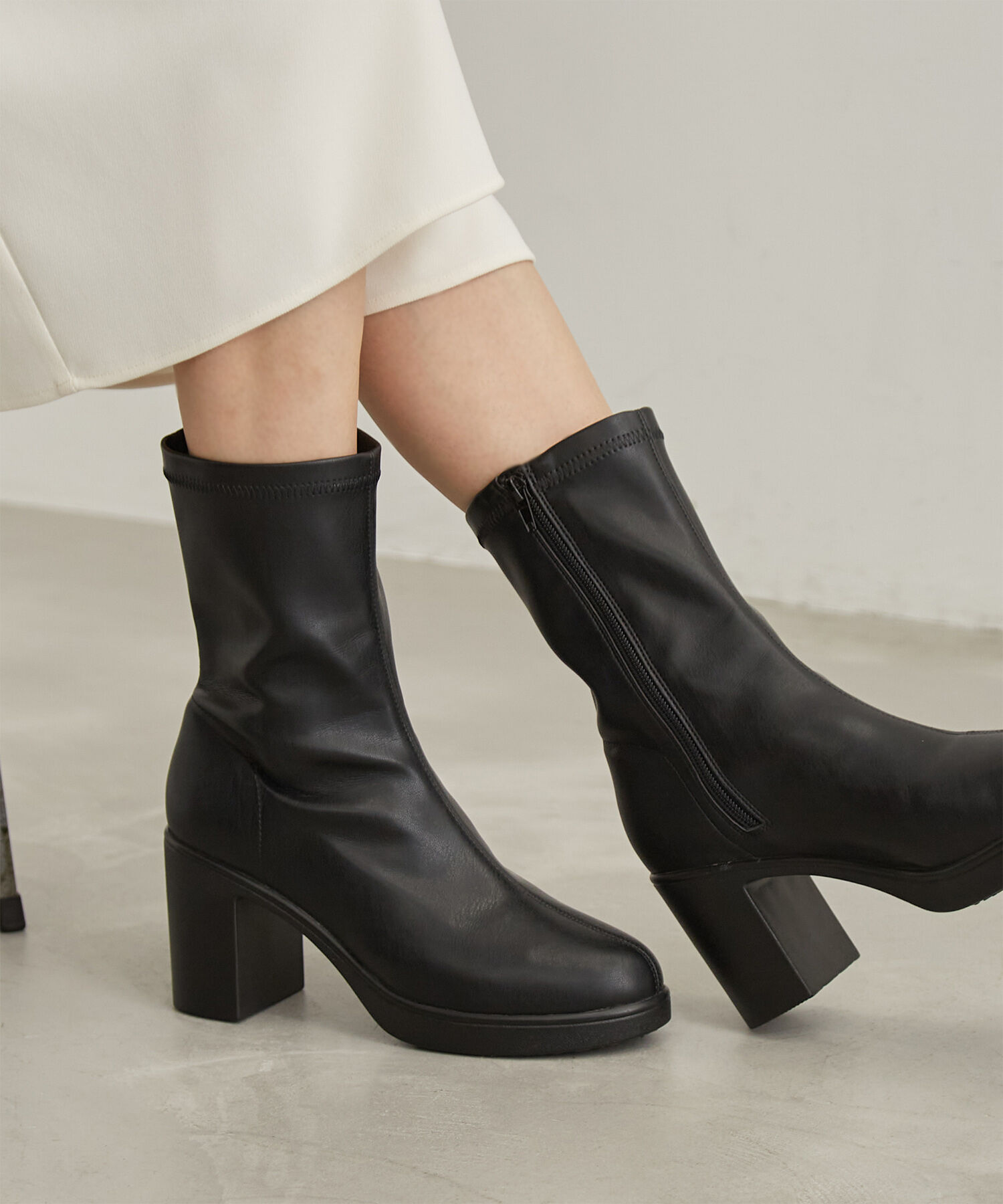 ROPE PICNIC PASSAGE「ストレッチミドルレングスプラットフォームブーツ」|その他|