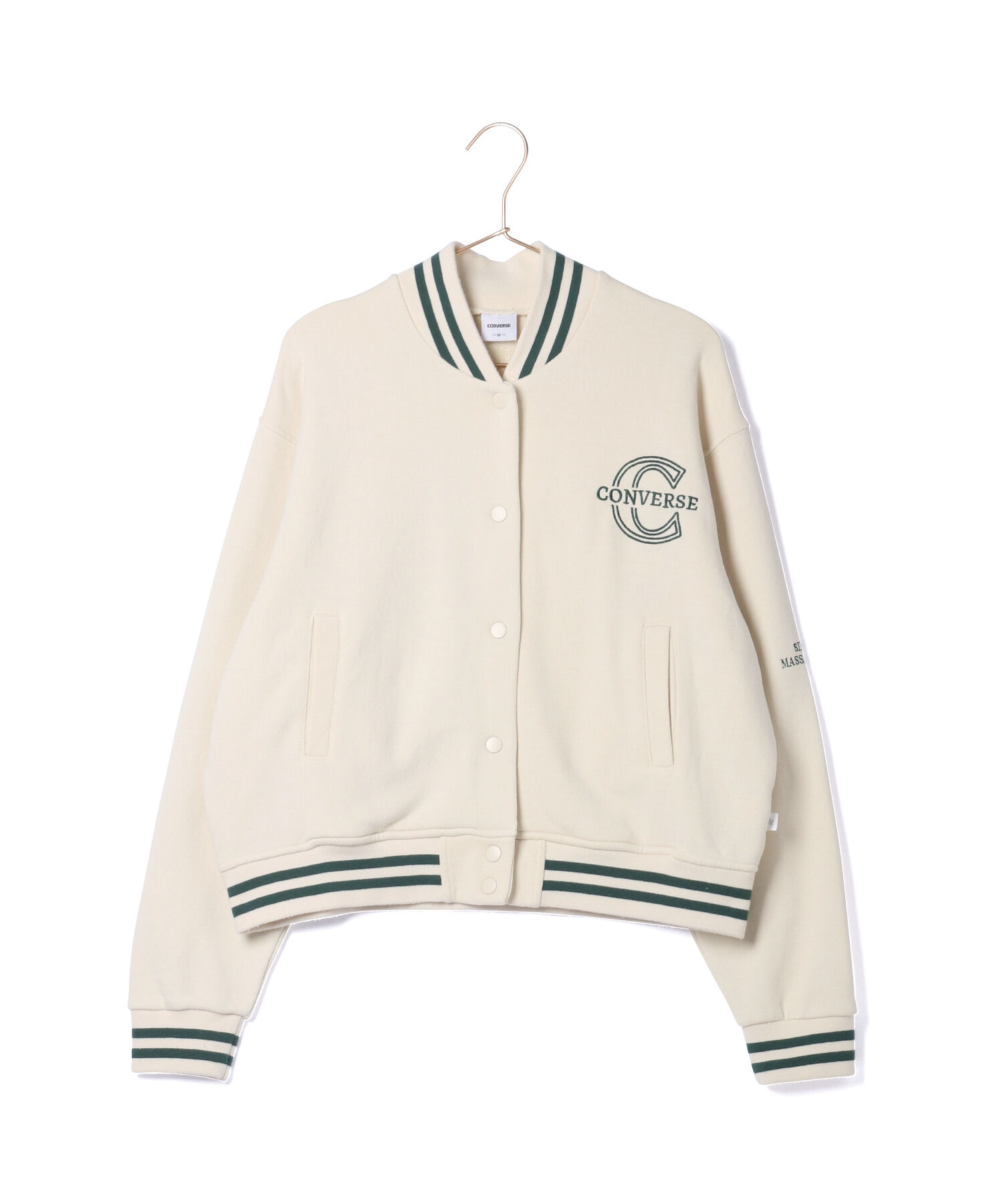 ROPE' PICNIC R「【CONVERSE/コンバース】裏毛リブラインスタジャン」|ブルゾン・スタジャン|ホワイト系(11)