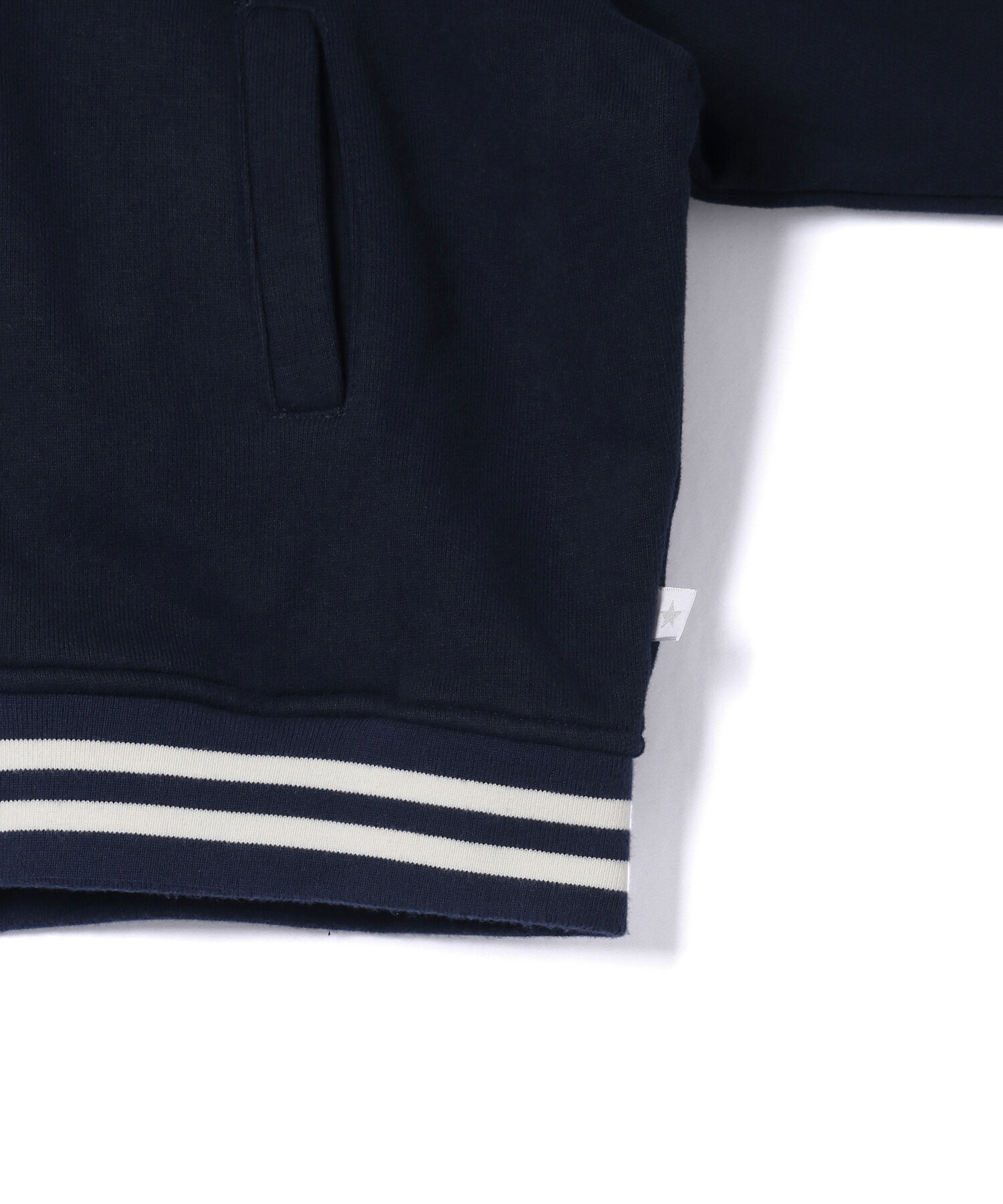 ROPE' PICNIC R「【CONVERSE/コンバース】裏毛リブラインスタジャン」|ブルゾン・スタジャン|