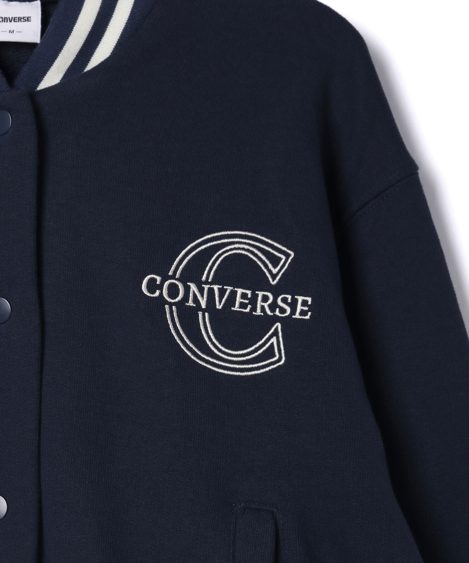 ROPE' PICNIC R「【CONVERSE/コンバース】裏毛リブラインスタジャン」|ブルゾン・スタジャン|