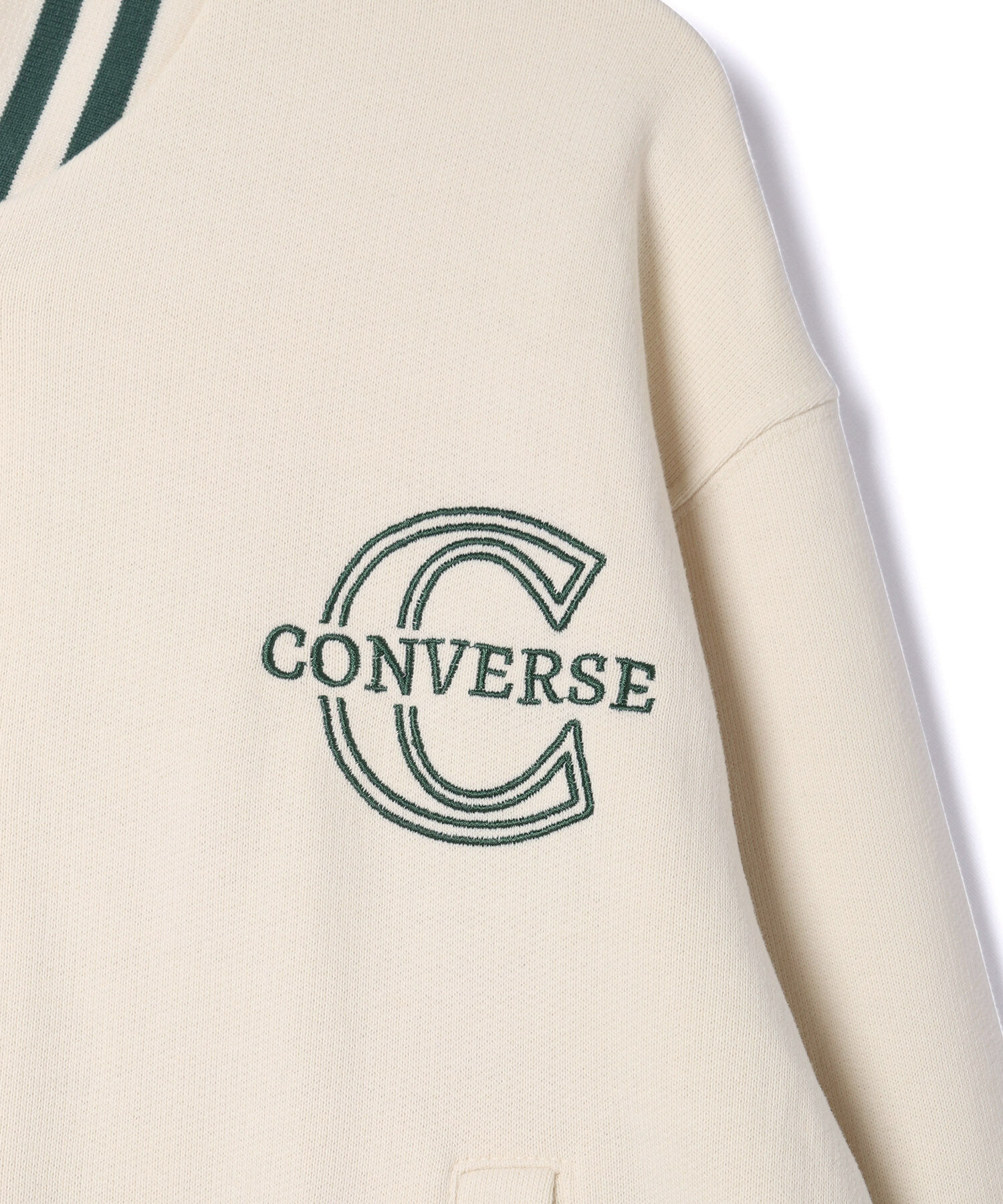 ROPE' PICNIC R「【CONVERSE/コンバース】裏毛リブラインスタジャン」|ブルゾン・スタジャン|