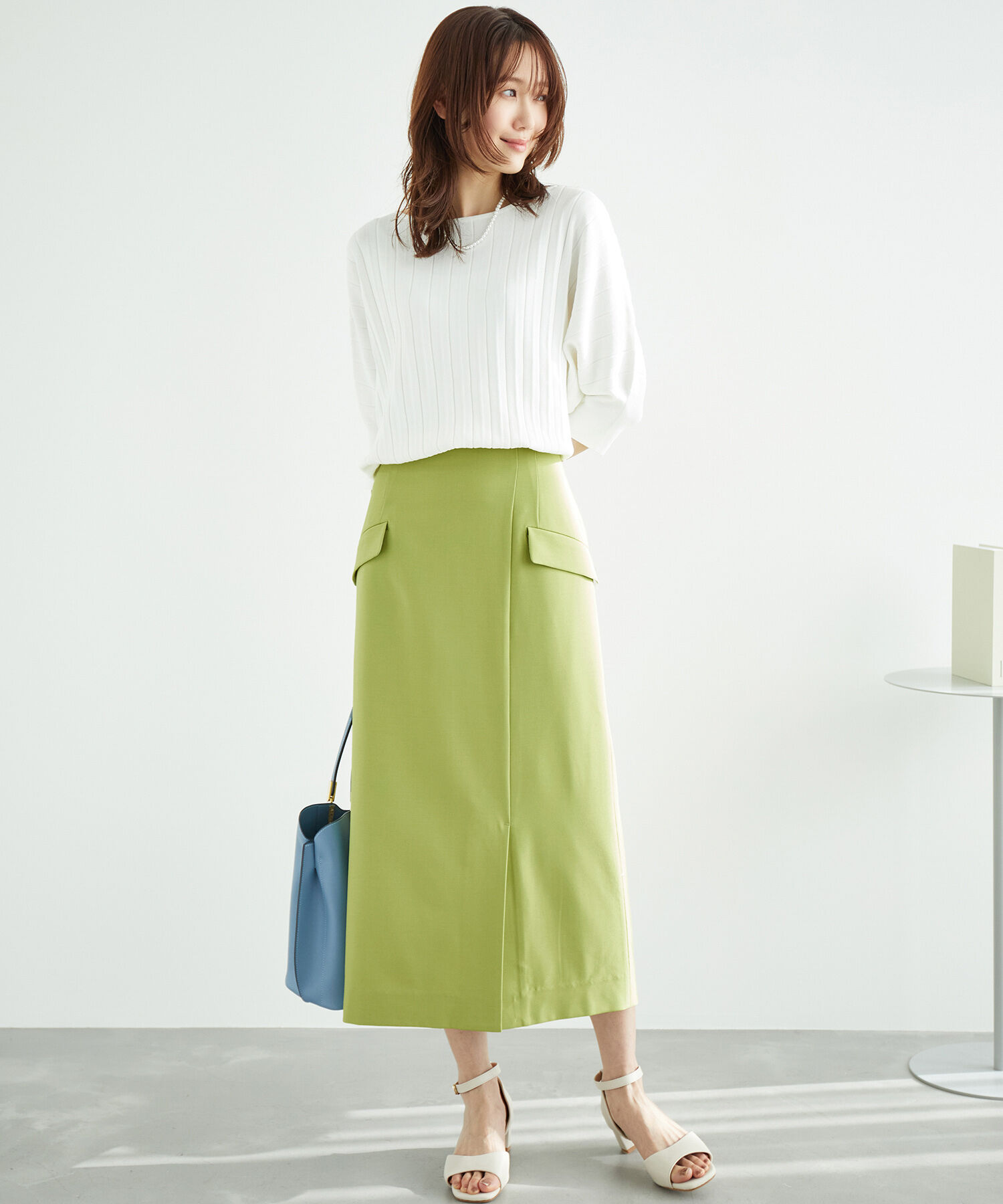 Rope&rsquo;Picnic「フロントデザインスカート」|スカート|