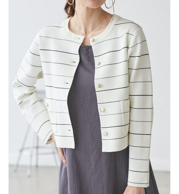 Rope&rsquo;Picnic「ミラノリブ金ボタンニットカーディガン」|カーディガン|キナリ系(17)