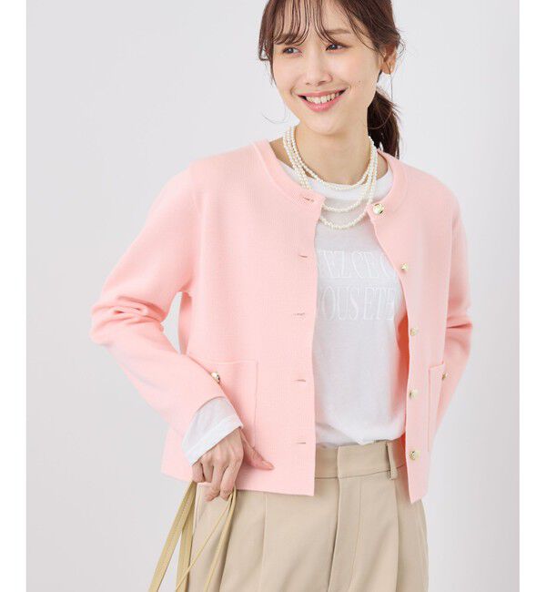 Rope&rsquo;Picnic「ミラノリブ金ボタンニットカーディガン」|カーディガン|