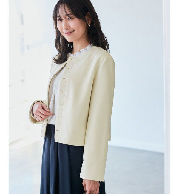 Rope&rsquo;Picnic「マシュマロカーディーブルゾン」|ブルゾン・スタジャン|