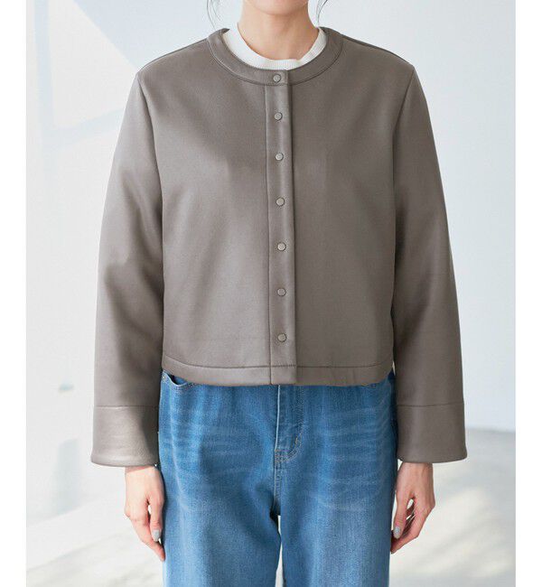 Rope&rsquo;Picnic「マシュマロカーディーブルゾン」|ブルゾン・スタジャン|