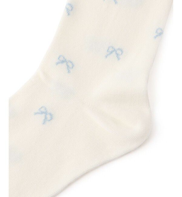 ROPE PICNIC PASSAGE「リボン柄クルーソックス」|ソックス|