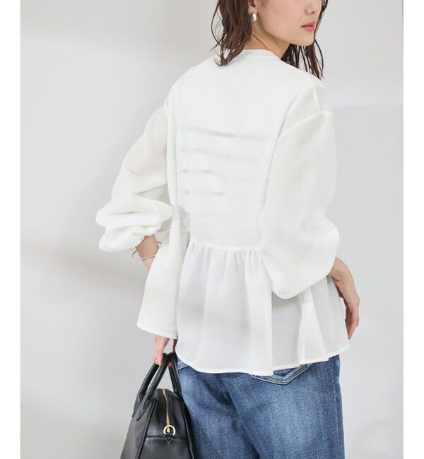 Rope&rsquo;Picnic「メッシュペプラムブルゾン」|ブルゾン・スタジャン|