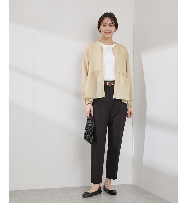 Rope&rsquo;Picnic「メッシュペプラムブルゾン」|ブルゾン・スタジャン|