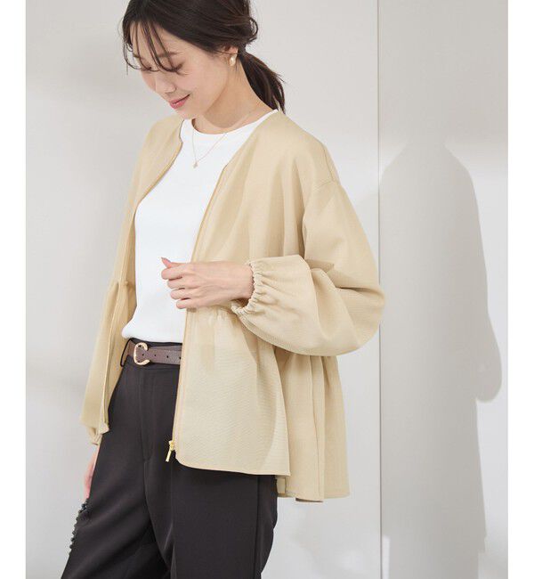 Rope&rsquo;Picnic「メッシュペプラムブルゾン」|ブルゾン・スタジャン|