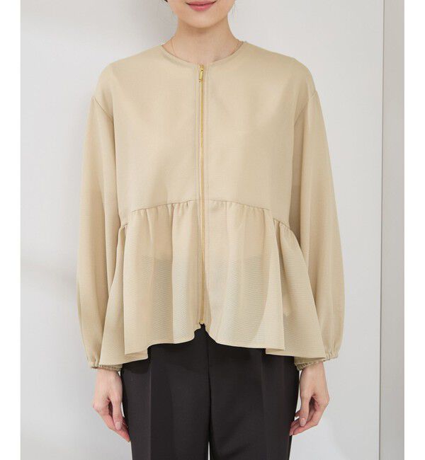 Rope&rsquo;Picnic「メッシュペプラムブルゾン」|ブルゾン・スタジャン|