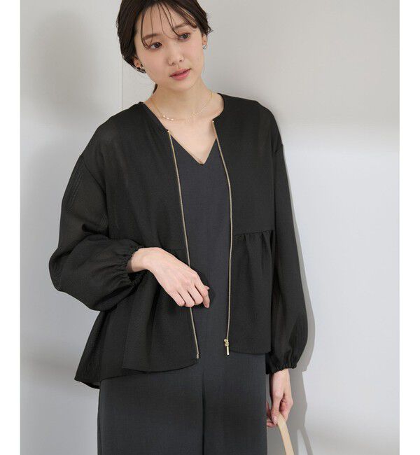 Rope&rsquo;Picnic「メッシュペプラムブルゾン」|ブルゾン・スタジャン|