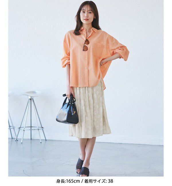 Rope&rsquo;Picnic「【新色追加】着丈が選べるエアリープリーツスカート」|スカート|