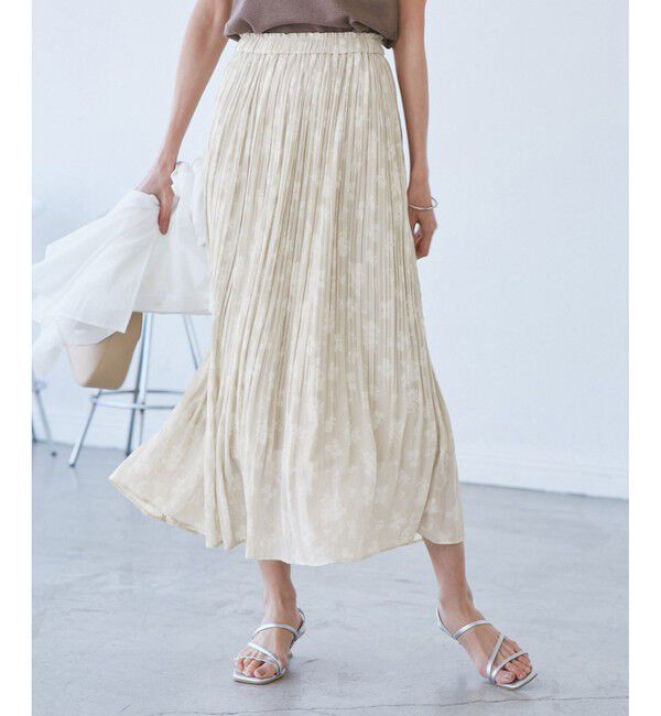 Rope&rsquo;Picnic「【新色追加】着丈が選べるエアリープリーツスカート」|スカート|