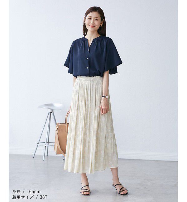 Rope&rsquo;Picnic「【新色追加】着丈が選べるエアリープリーツスカート」|スカート|