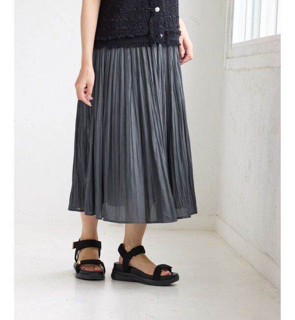 Rope&rsquo;Picnic「【新色追加】着丈が選べるエアリープリーツスカート」|スカート|