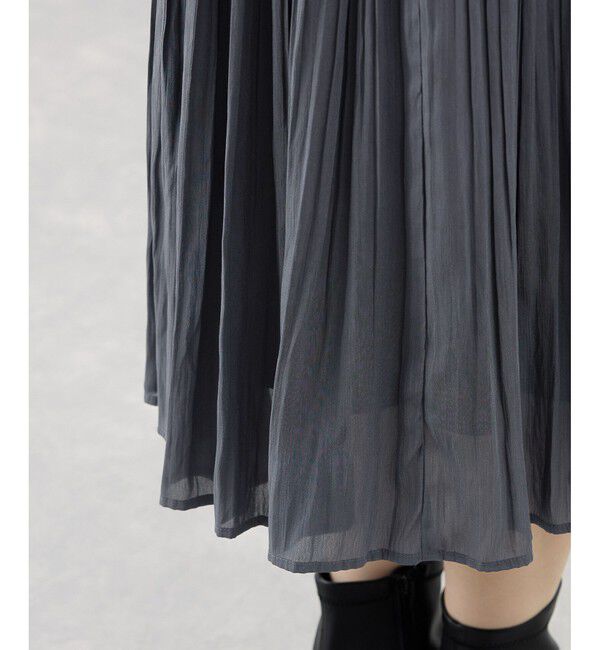 Rope&rsquo;Picnic「【新色追加】着丈が選べるエアリープリーツスカート」|スカート|