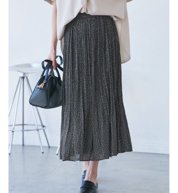 Rope&rsquo;Picnic「【新色追加】着丈が選べるエアリープリーツスカート」|スカート|