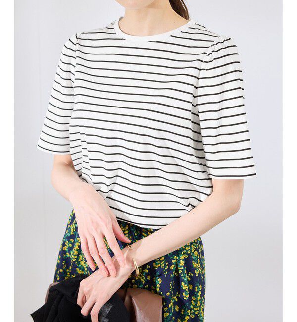 Rope&rsquo;Picnic「【UVカット・接触冷感】70シルケットパフスリーブトップス」|Tシャツ・カットソー|