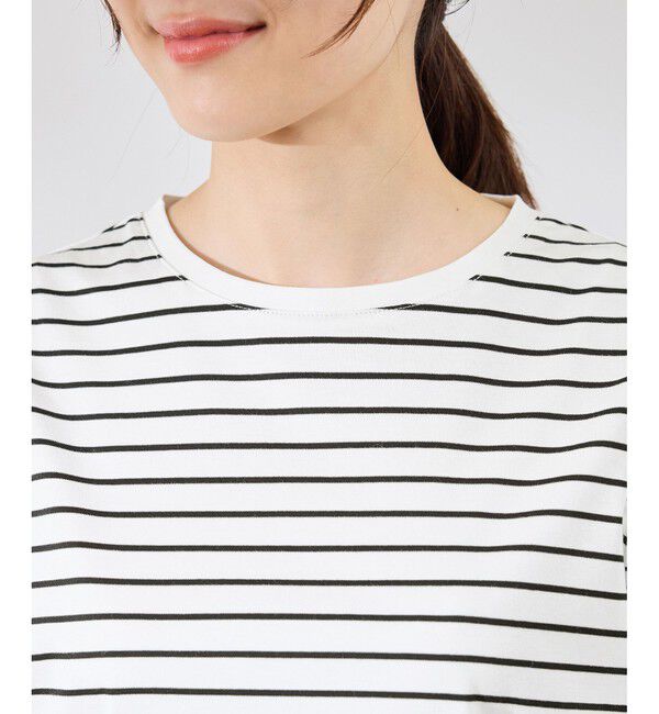 Rope&rsquo;Picnic「【UVカット・接触冷感】70シルケットパフスリーブトップス」|Tシャツ・カットソー|