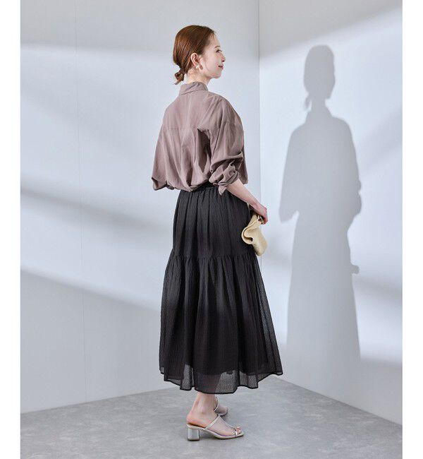 Rope&rsquo;Picnic「シアーティアードスカート」|スカート|