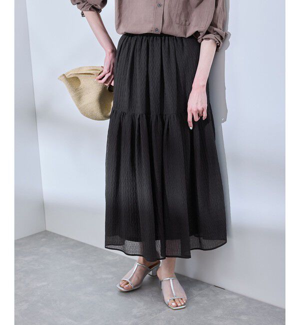Rope&rsquo;Picnic「シアーティアードスカート」|スカート|