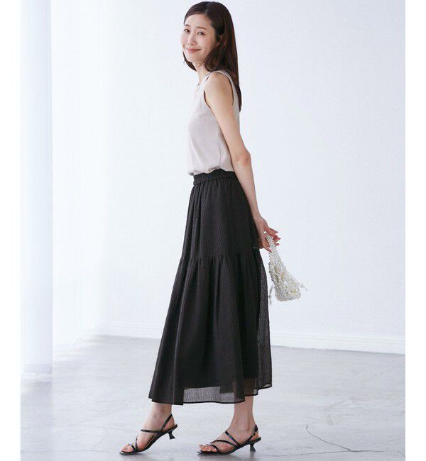 Rope&rsquo;Picnic「シアーティアードスカート」|スカート|