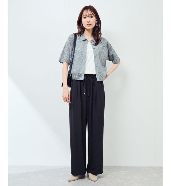 Rope&rsquo;Picnic「ジョガーイージーワイドパンツ/セットアップ対応」|チノ|