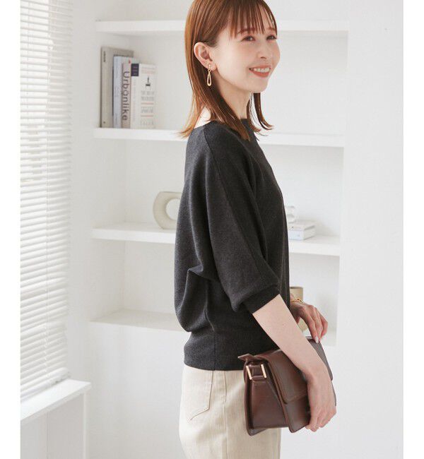 Rope&rsquo;Picnic「ラメ混ドルマン7分袖ニット」|ニット・セーター|