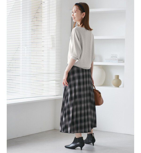 Rope&rsquo;Picnic「ラメ混ドルマン7分袖ニット」|ニット・セーター|