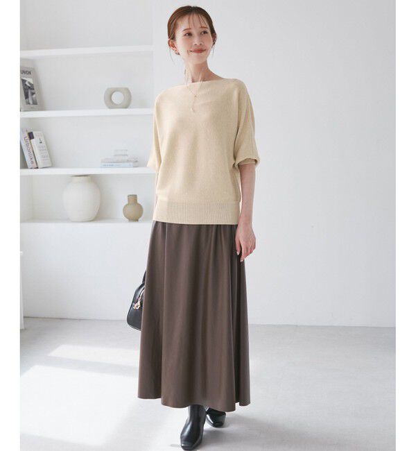 Rope&rsquo;Picnic「ラメ混ドルマン7分袖ニット」|ニット・セーター|