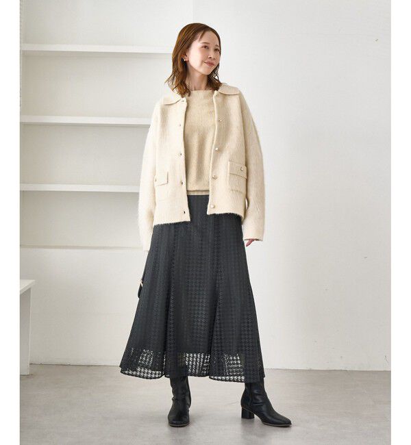 Rope&rsquo;Picnic「ラメ混ドルマン7分袖ニット」|ニット・セーター|