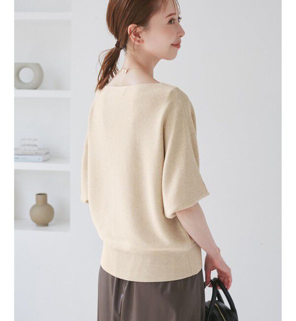 Rope&rsquo;Picnic「ラメ混ドルマン7分袖ニット」|ニット・セーター|