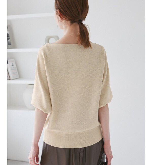 Rope&rsquo;Picnic「ラメ混ドルマン7分袖ニット」|ニット・セーター|