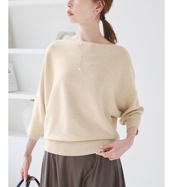 Rope&rsquo;Picnic「ラメ混ドルマン7分袖ニット」|ニット・セーター|