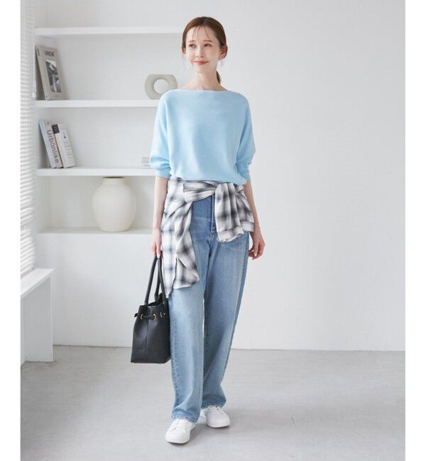 Rope&rsquo;Picnic「ラメ混ドルマン7分袖ニット」|ニット・セーター|