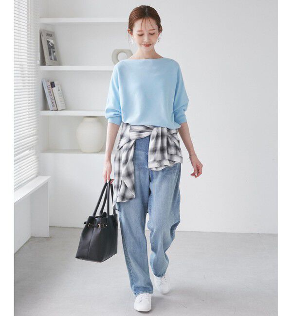 Rope&rsquo;Picnic「ラメ混ドルマン7分袖ニット」|ニット・セーター|