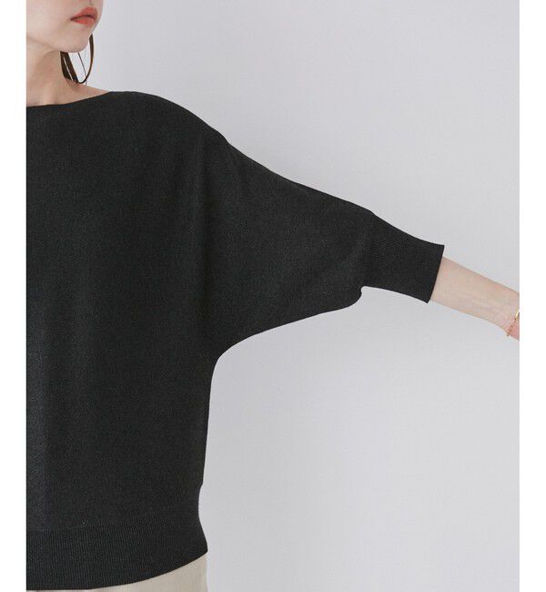 Rope&rsquo;Picnic「ラメ混ドルマン7分袖ニット」|ニット・セーター|