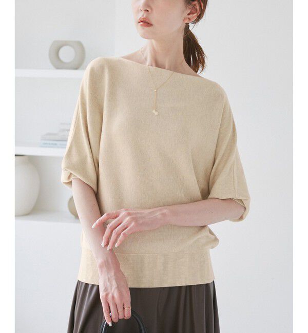 Rope&rsquo;Picnic「ラメ混ドルマン7分袖ニット」|ニット・セーター|