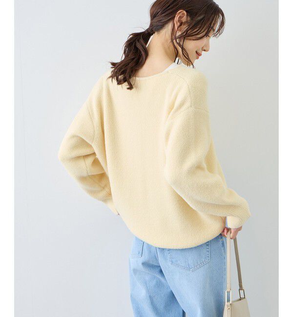 Rope&rsquo;Picnic「【新色追加】スフレニットシリーズ Vネックニットプルオーバー/イージーケア・リンクコーデ」|ニット・セーター|