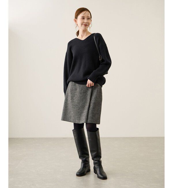 Rope&rsquo;Picnic「【新色追加】スフレニットシリーズ Vネックニットプルオーバー/イージーケア・リンクコーデ」|ニット・セーター|