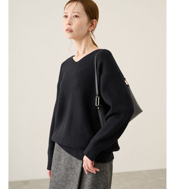 Rope&rsquo;Picnic「【新色追加】スフレニットシリーズ Vネックニットプルオーバー/イージーケア・リンクコーデ」|ニット・セーター|