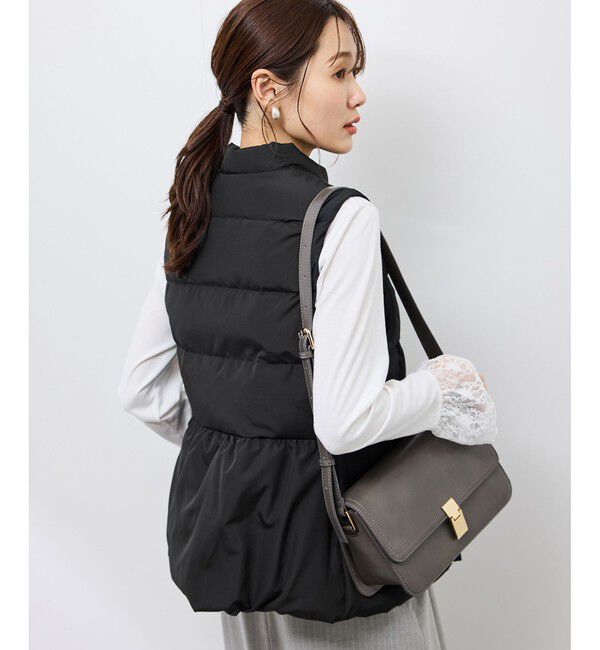 Rope&rsquo;Picnic「【GREEN DOWN/グリーンダウン】ペプラムダウンベスト」|ダウンベスト・ベスト|