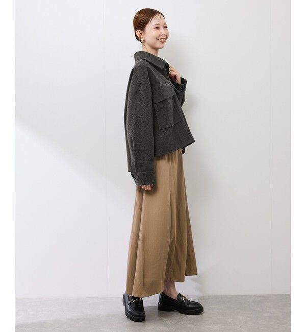 Rope&rsquo;Picnic「ジャージーメルトンシリーズ ポケット付きジップブルゾン/リンクコーデ」|ブルゾン・スタジャン|