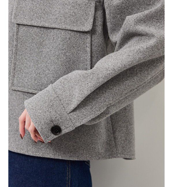 Rope&rsquo;Picnic「ジャージーメルトンシリーズ ポケット付きジップブルゾン/リンクコーデ」|ブルゾン・スタジャン|