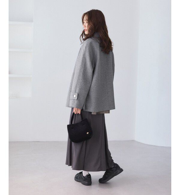 Rope&rsquo;Picnic「ジャージーメルトンシリーズ 金ボタンミドル丈コート/リンクコーデ」|その他|