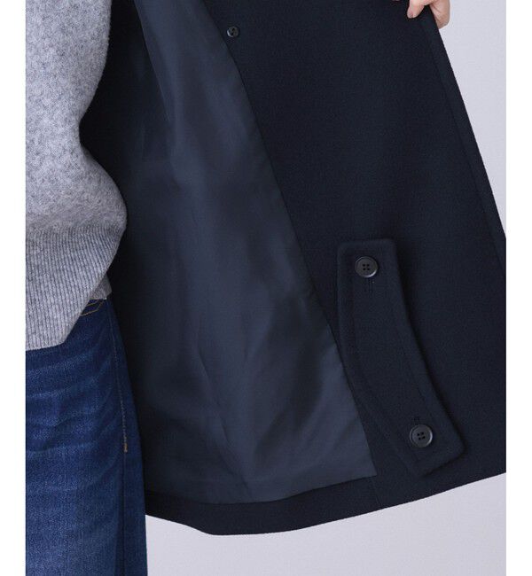 Rope&rsquo;Picnic「ジャージーメルトンシリーズ 金ボタンミドル丈コート/リンクコーデ」|その他|