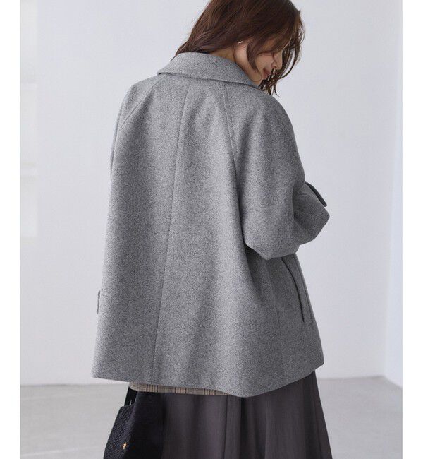 Rope&rsquo;Picnic「ジャージーメルトンシリーズ 金ボタンミドル丈コート/リンクコーデ」|その他|