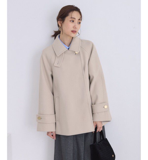 Rope&rsquo;Picnic「ジャージーメルトンシリーズ 金ボタンミドル丈コート/リンクコーデ」|その他|